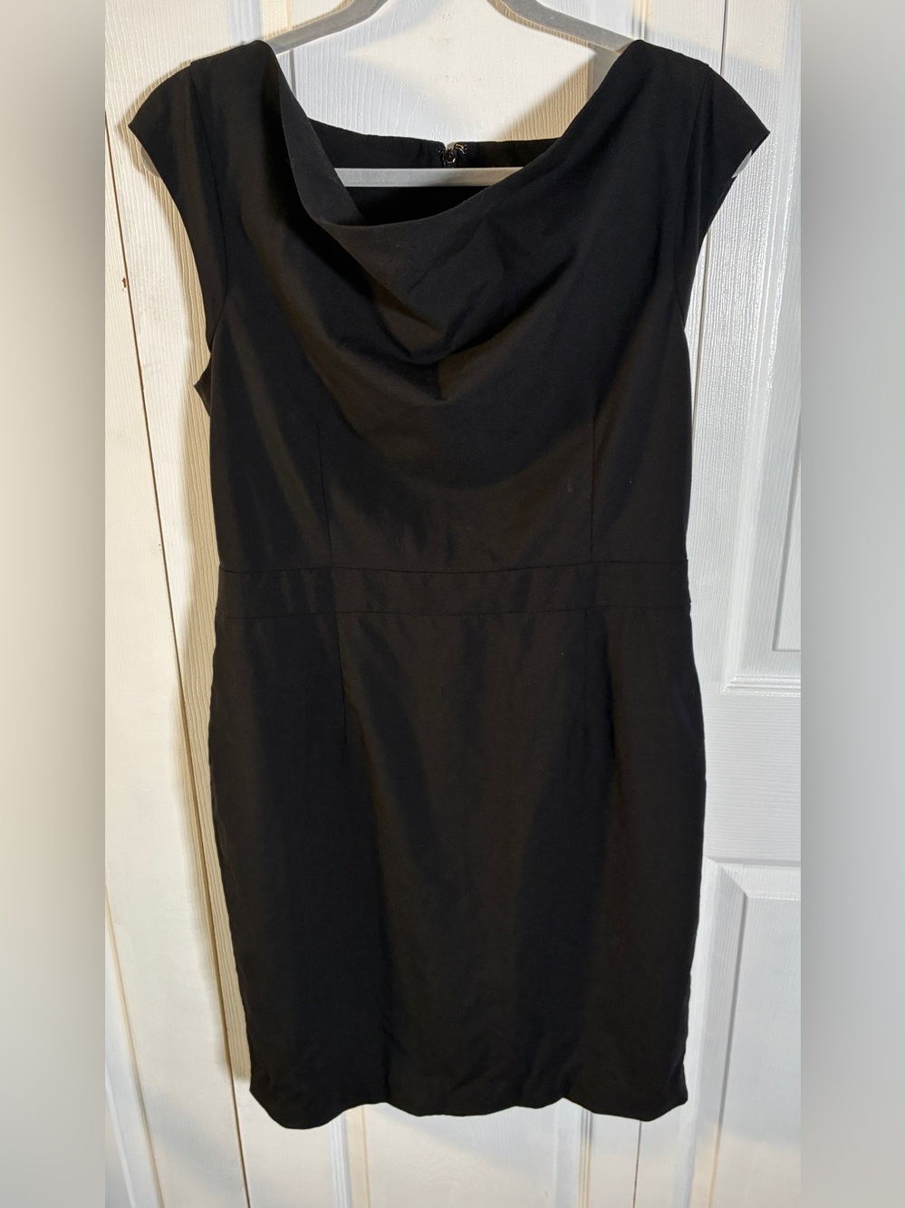 Banana Republic Cowl Neck Wool Sheath Dress 10P